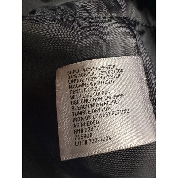 Worthington Petite Med Pleated Cropped herringbone Button jacket. Well tailored. - Picture 13 of 14